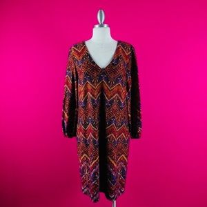 @ Emma Michele size Large Shift Multicolor Casual